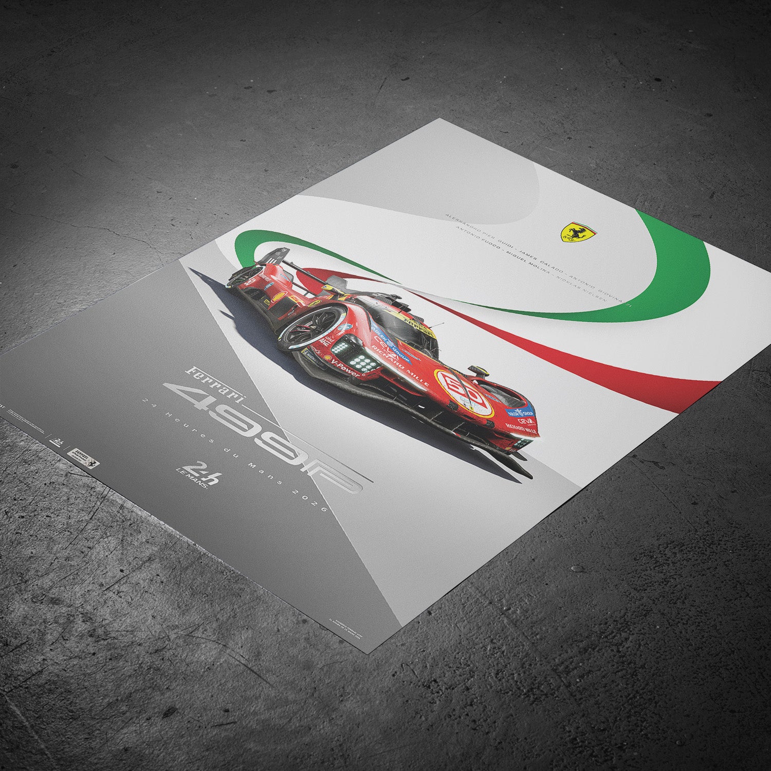 Ferrari 499P | 24 Hours of Le Mans 2026 | Official Poster