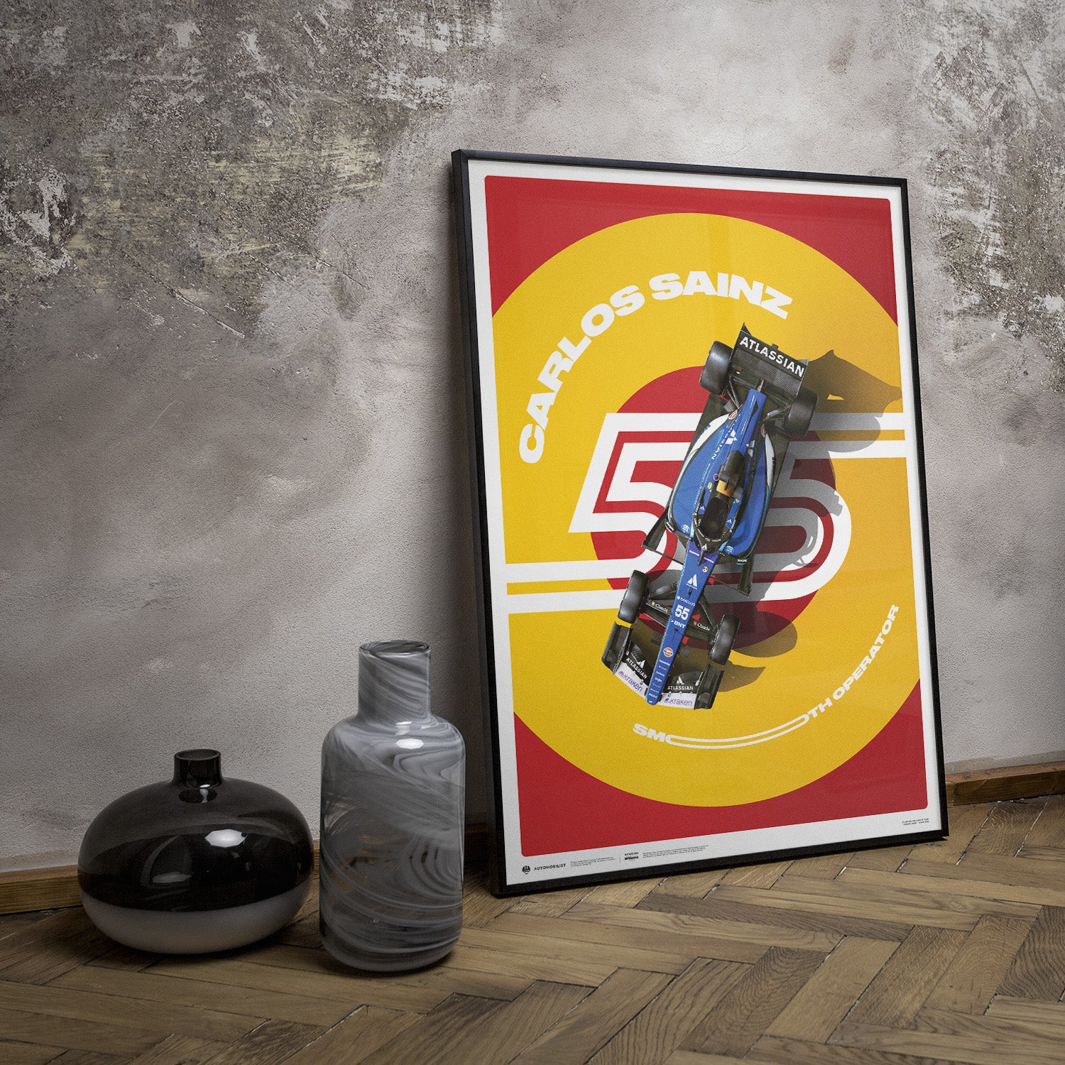 Atlassian Williams F1 Team | Carlos Sainz Spain 2026 | Official Poster (TRACKSIDE)