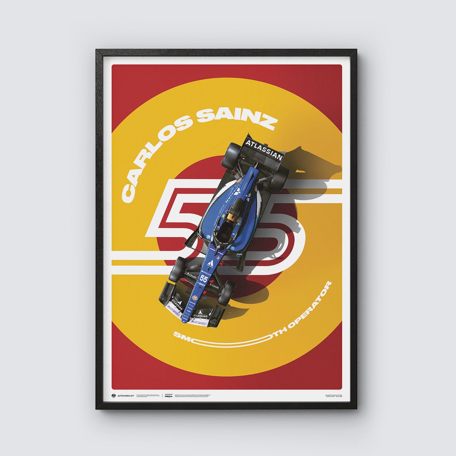 Atlassian Williams F1 Team | Carlos Sainz Spain 2026 | Official Poster