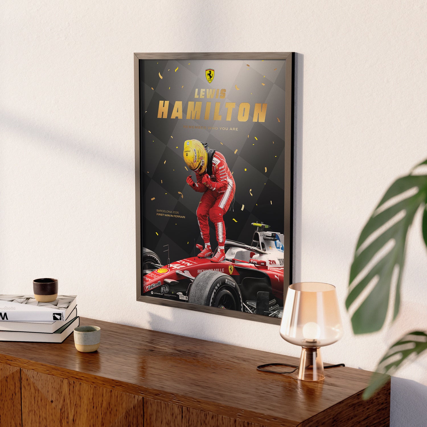 Scuderia Ferrari HP | Lewis Hamilton | Barcelona 2026 Victory | Official Poster