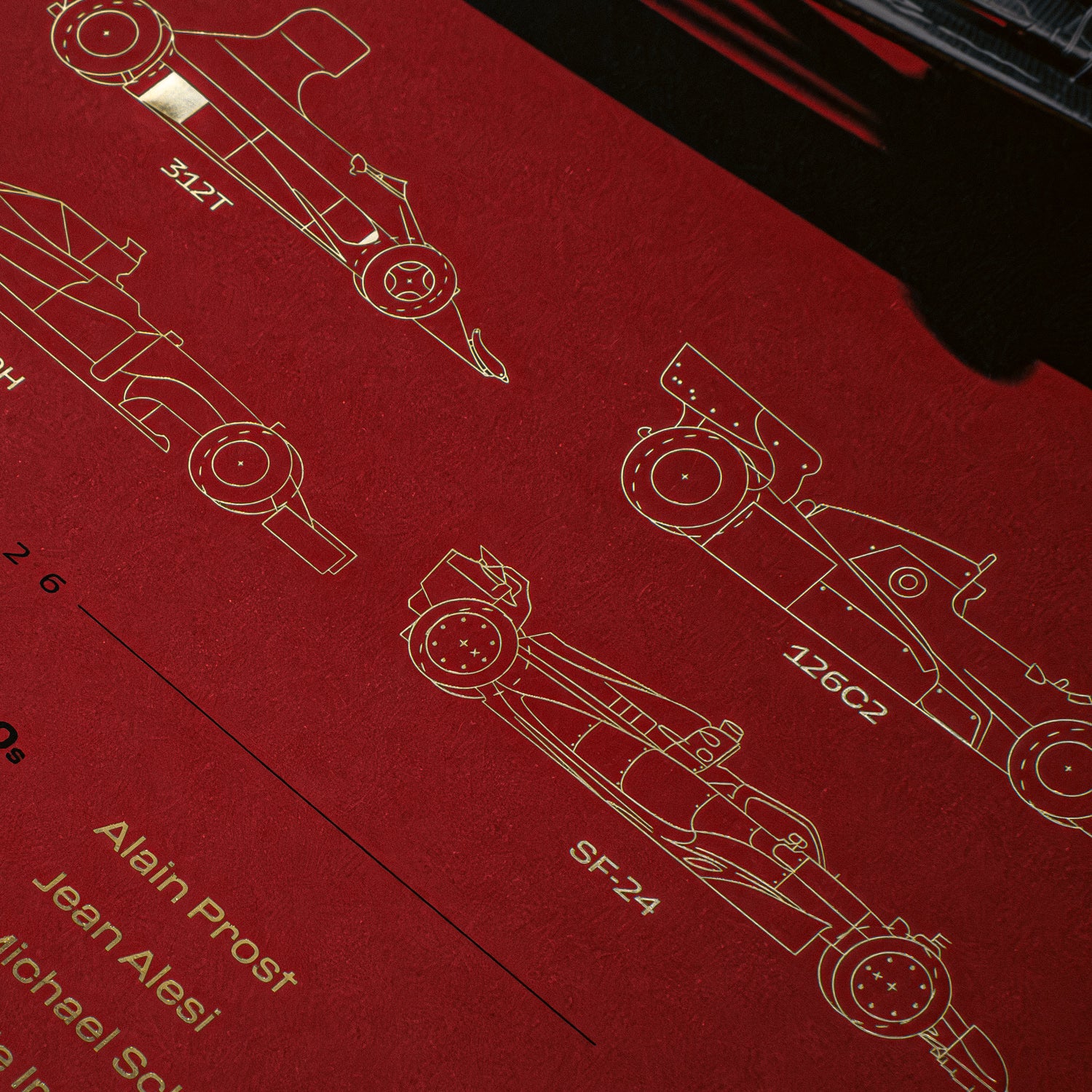 Scuderia Ferrari HP | 250 Grand Prix Wins | Official Poster (TRACKSIDE)