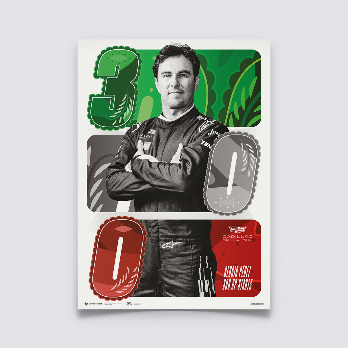Cadillac Formula 1® Team | Sergio Perez - 300 Races | Official Poster