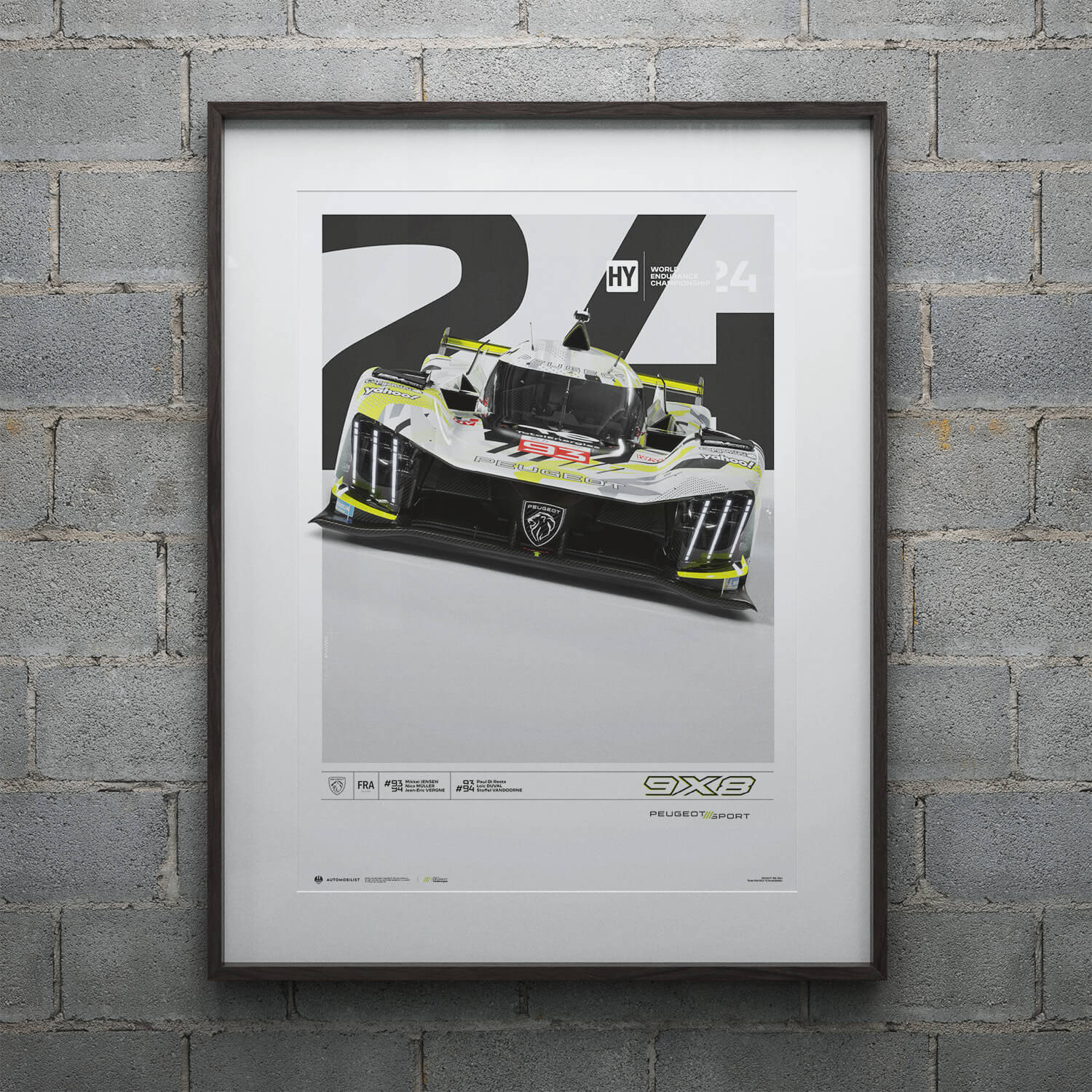 Peugeot 9X8 | 2024 World Endurance Championship | Peugeot Poster