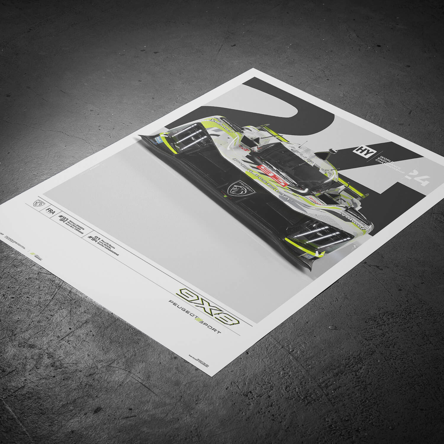 Peugeot 9X8 | 2024 World Endurance Championship | Peugeot Poster