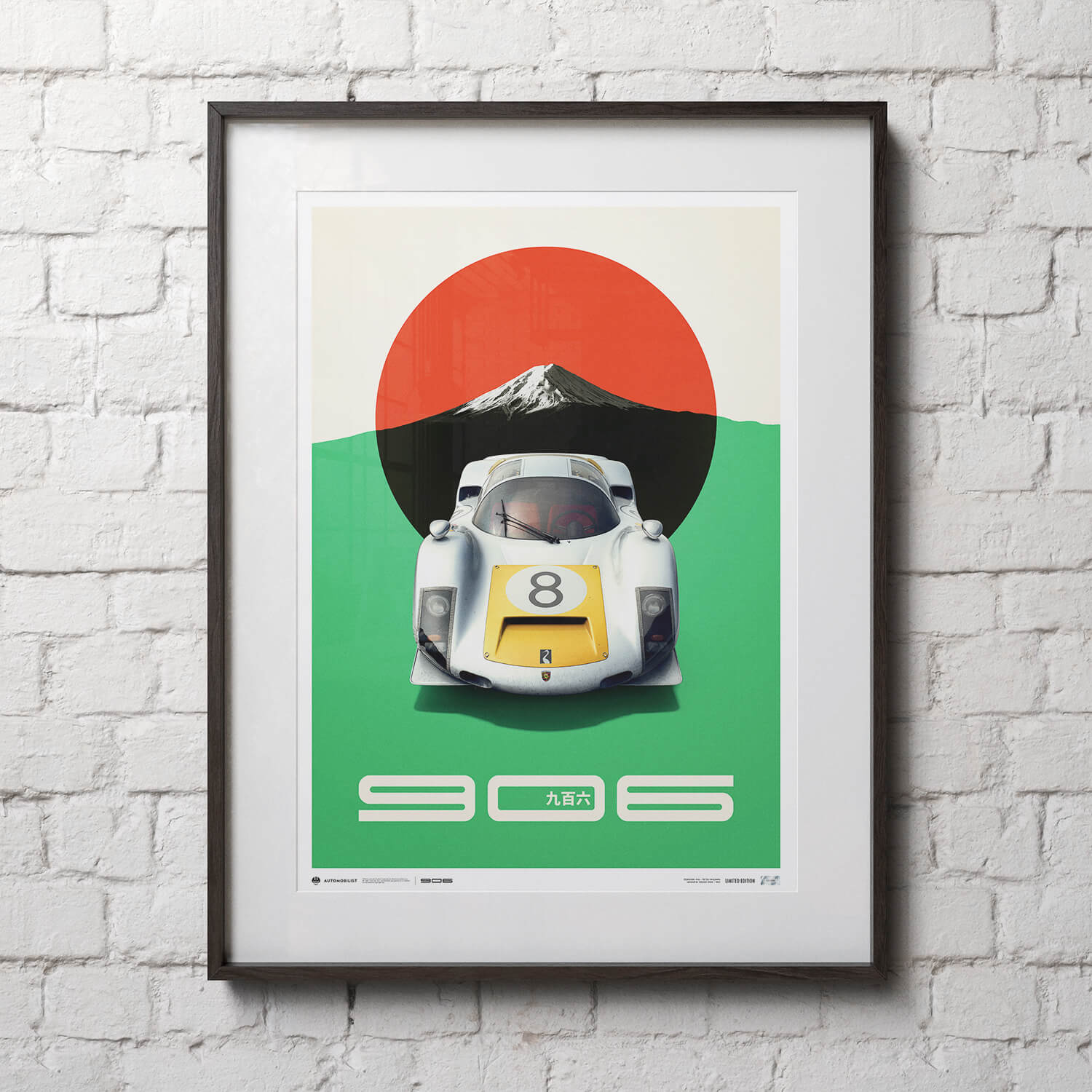 Porsche 906 | 1967 Japanese GP White | Porsche Poster