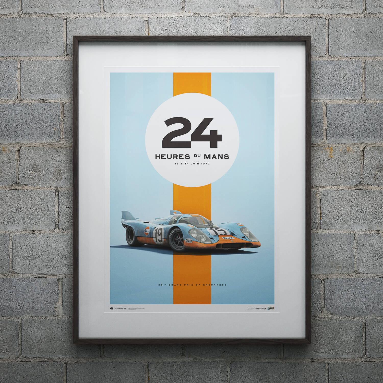 Porsche 917 | Gulf | 24h Heures du Mans Poster