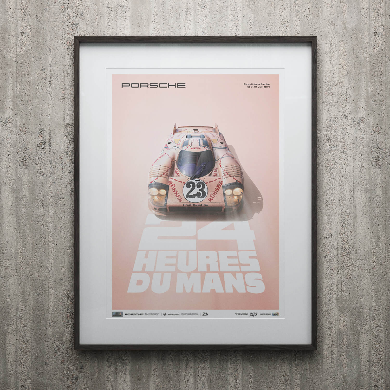 Porsche 917/20 | 1971 Pink Pig | 24h Heures du Mans Poster