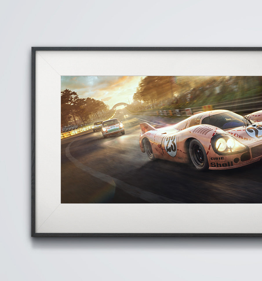 The Pink Hour | 1971 Porsche 917/20 | 24h Le Mans Fine Art Print