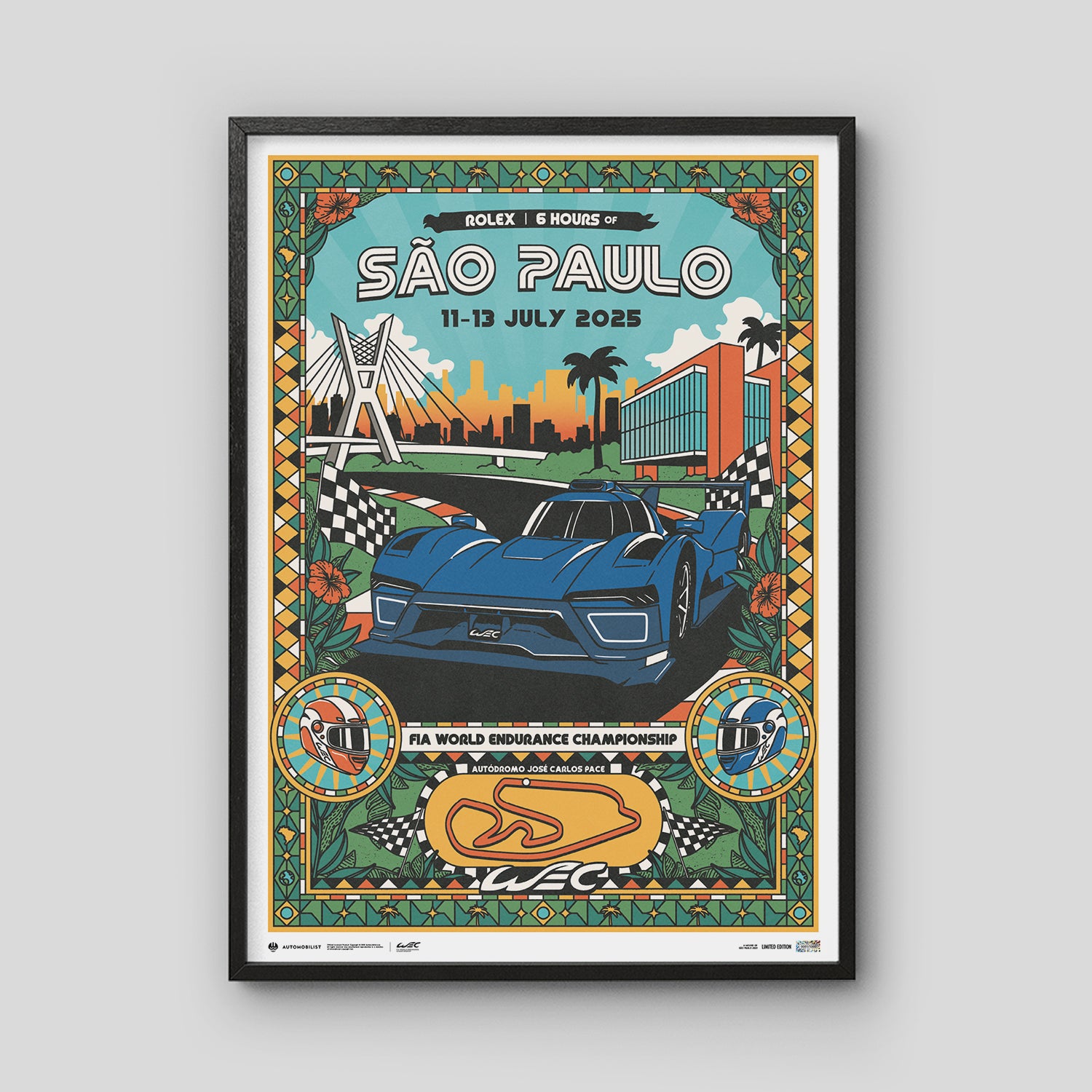 FIA WEC 2025 | 6 Hours of São Paulo | Official Event Poster