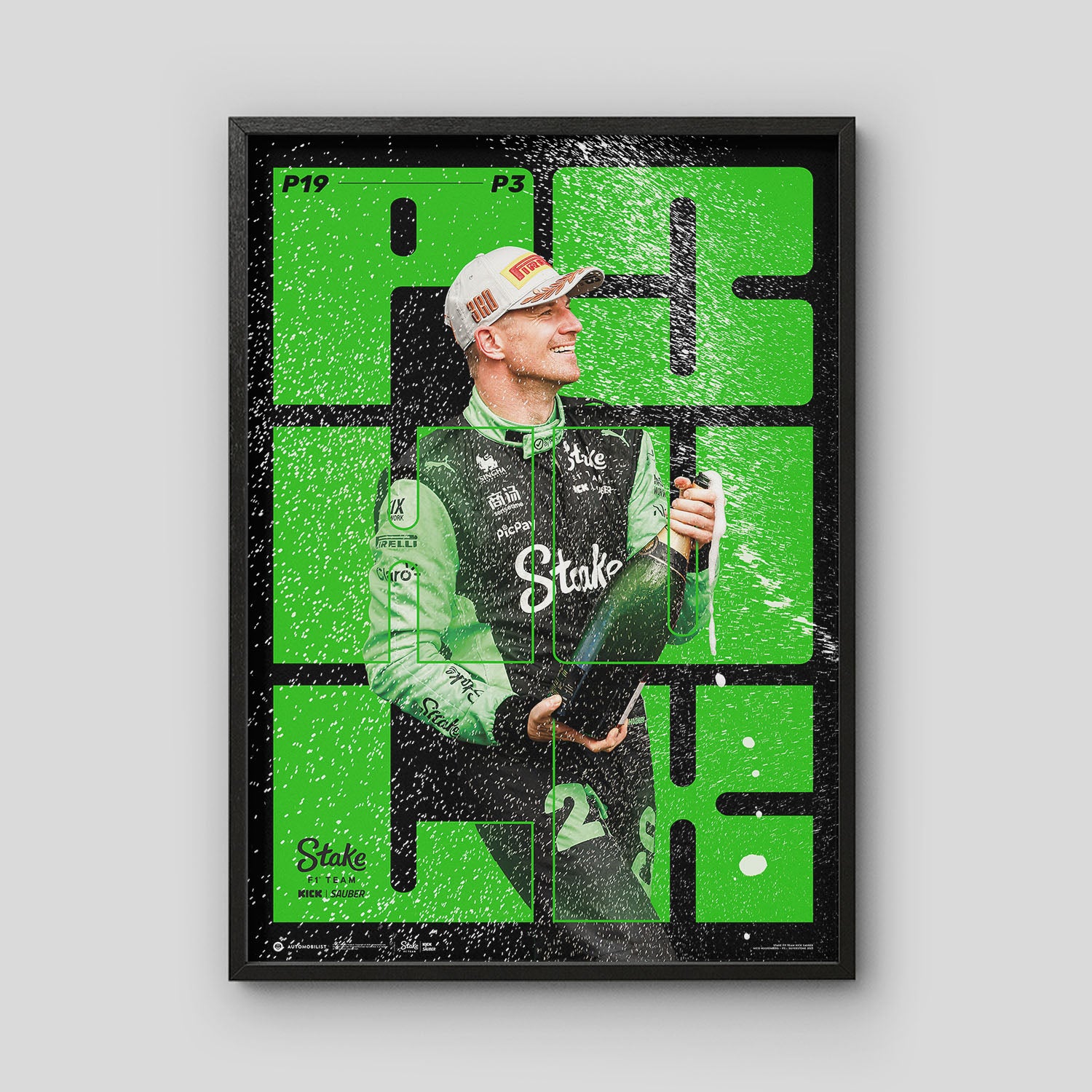 Nico Hulkenberg | First Podium | Stake F1 Team KICK Sauber | Official Poster