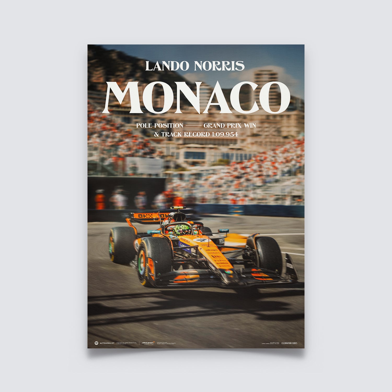 Lando Norris | McLaren Monaco GP™ 2025 Winner – Pole Position & Track Record