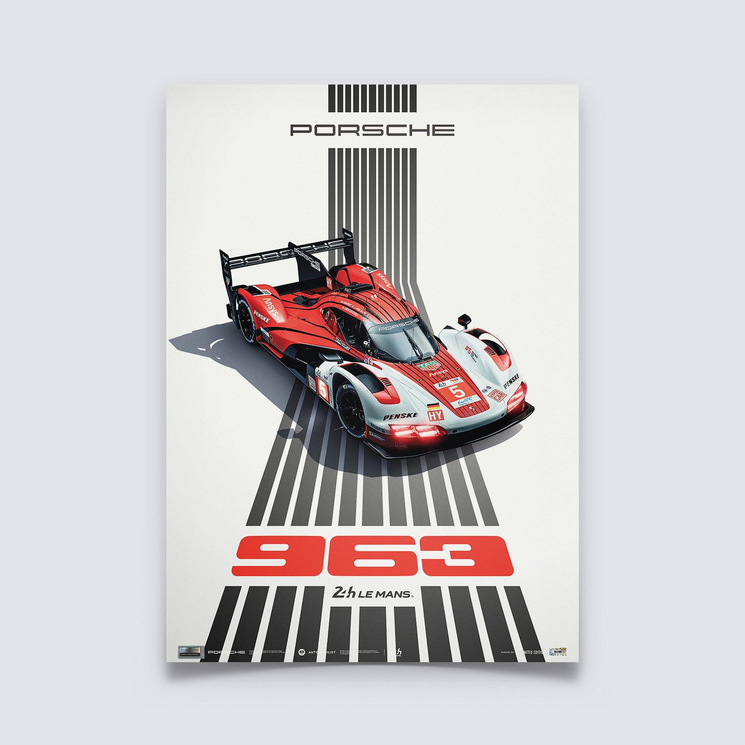 Porsche 963 | 24h of Le Mans 2025 | Official Poster