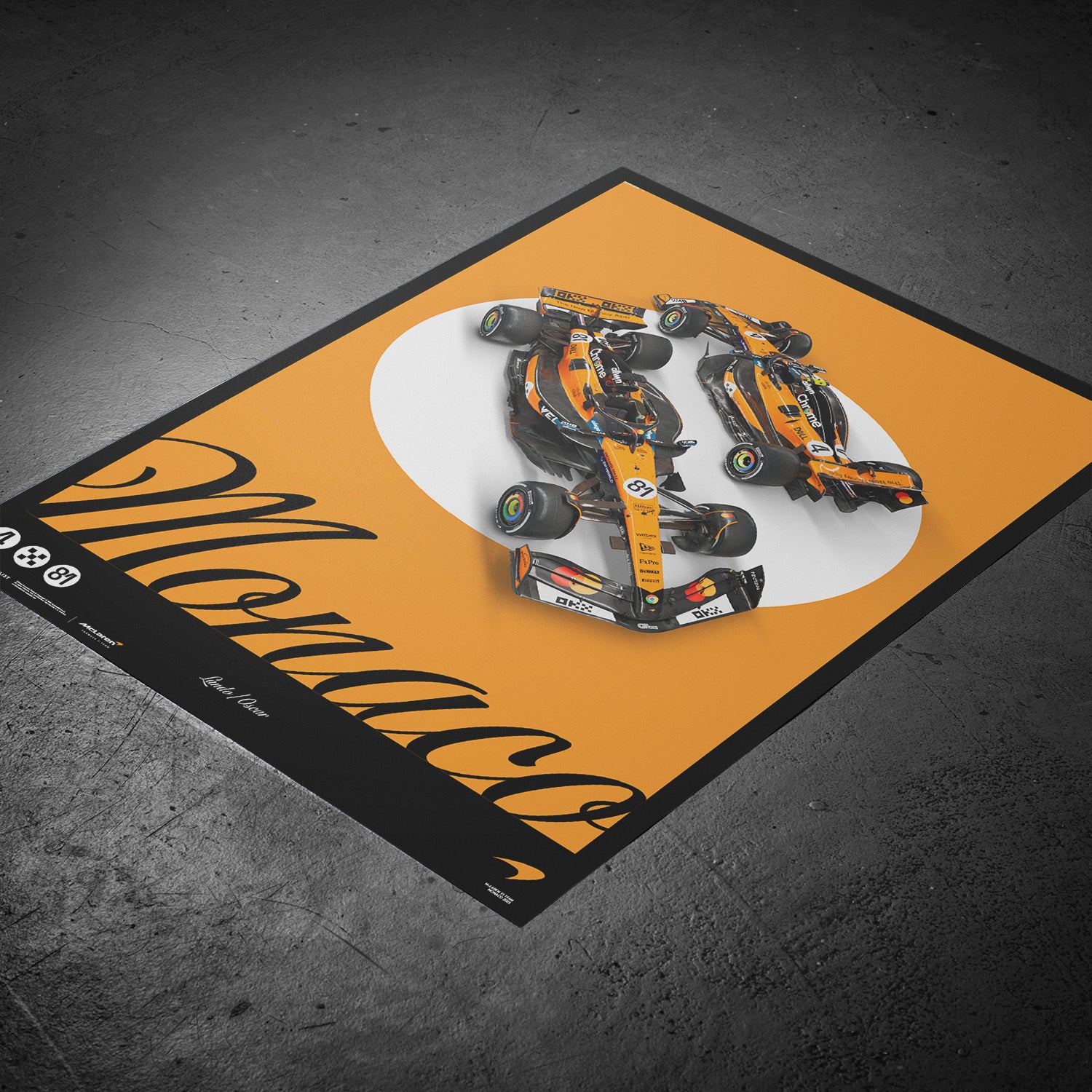 McLaren Formula 1 Team | Monaco Livery 2025 | Poster