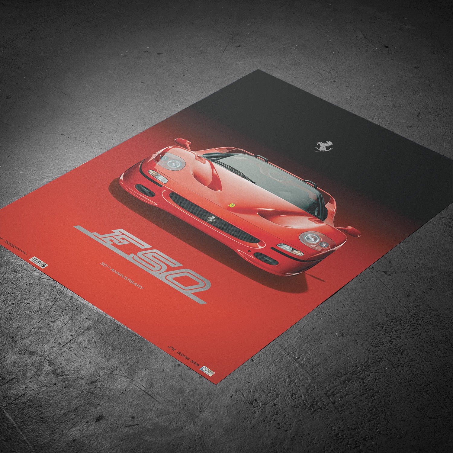Ferrari F50 Rosso Corsa– 30th Anniversary Limited Edition | Official Poster
