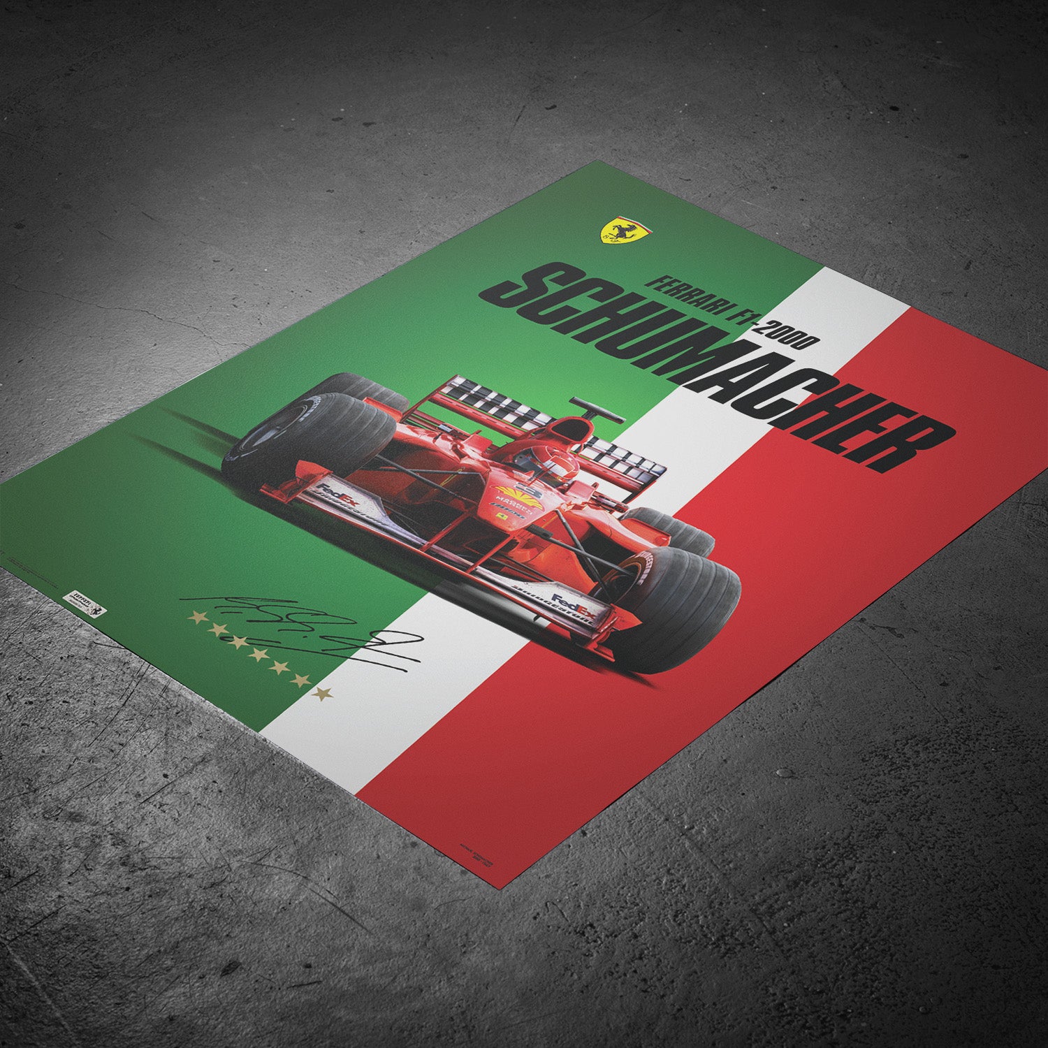 Ferrari F1-2000 - Michael Schumacher World Champion 2000 | Poster