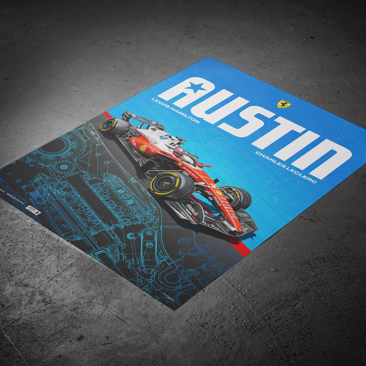 Scuderia Ferrari HP | Austin 2026 | Special Livery | Official Poster