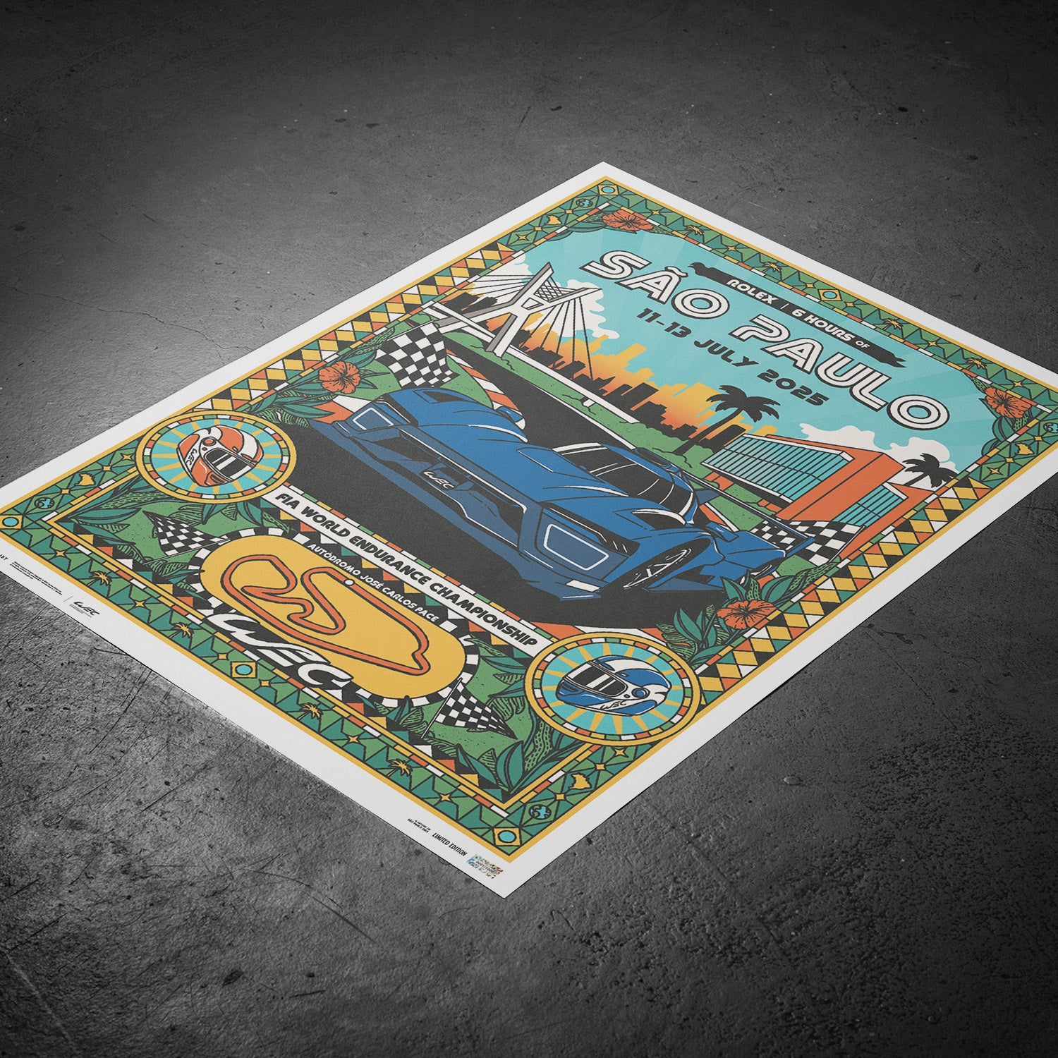 FIA WEC 2025 | 6 Hours of São Paulo | Official Event Poster