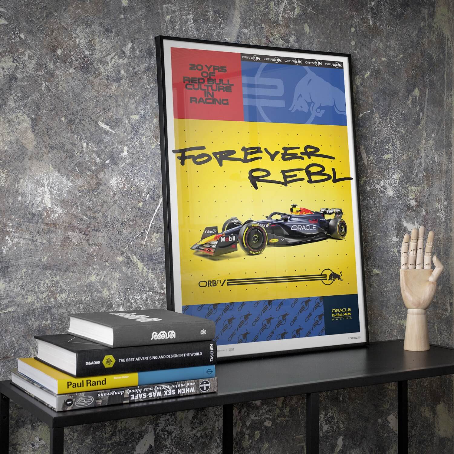 Oracle Red Bull Racing RB20 | 2024 Forever Rebl 20th Anniversary | Red Bull Poster