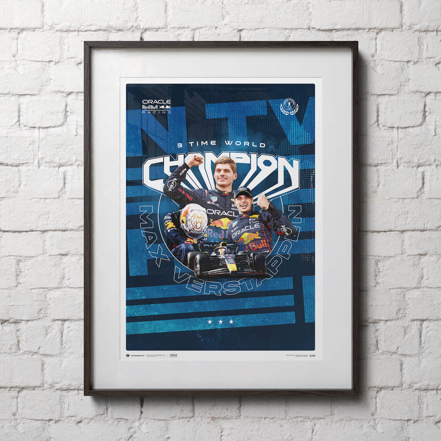Max Verstappen | 2023 F1® World Drivers' Champion | Oracle Red Bull Racing Poster