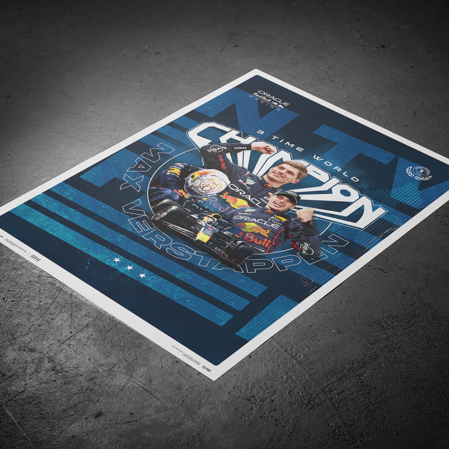 Max Verstappen | 2023 F1® World Drivers' Champion | Oracle Red Bull Racing Poster