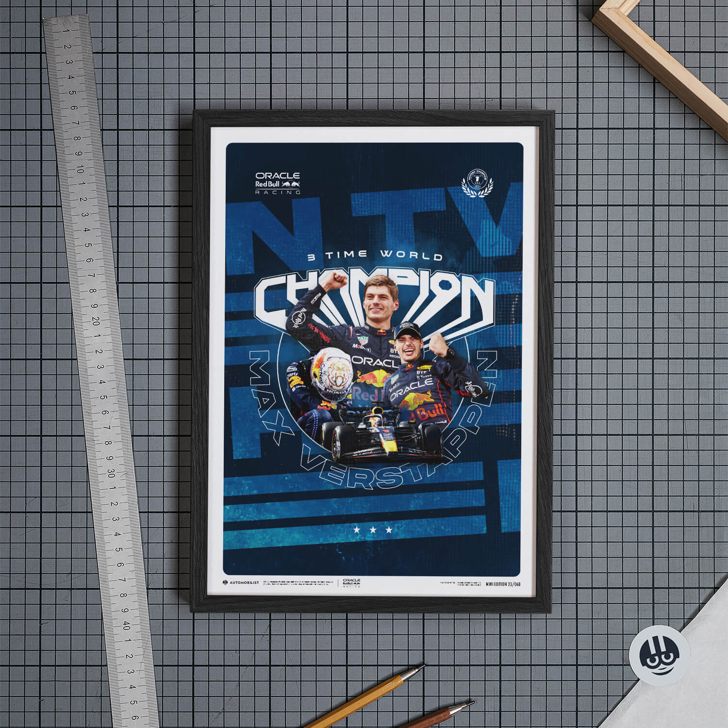 Max Verstappen | 2023 F1® World Drivers' Champion | Oracle Red Bull Racing Poster