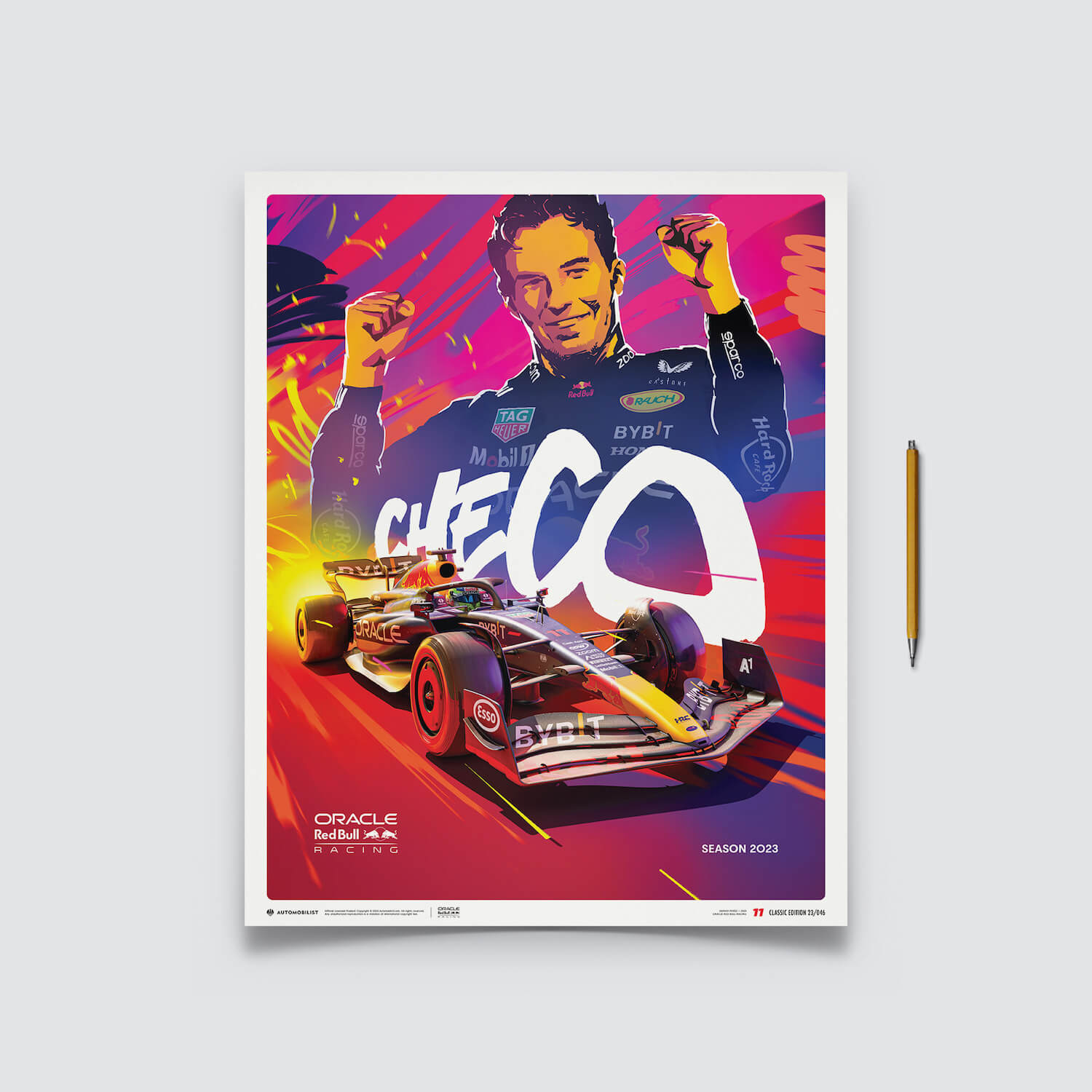 Sergio Pérez | 2023 Oracle Red Bull Racing | Red Bull Poster
