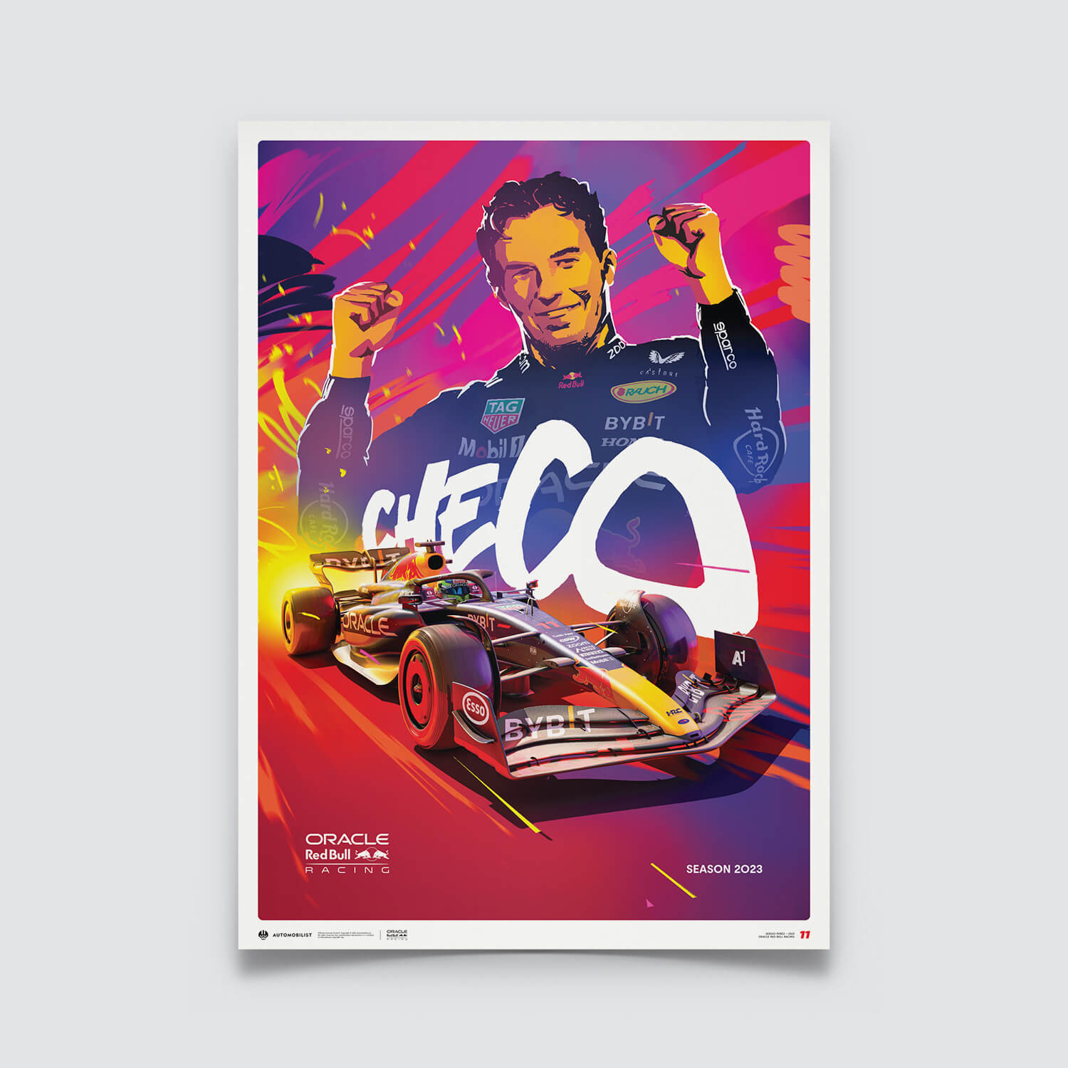 Sergio Pérez | 2023 Oracle Red Bull Racing | Red Bull Poster