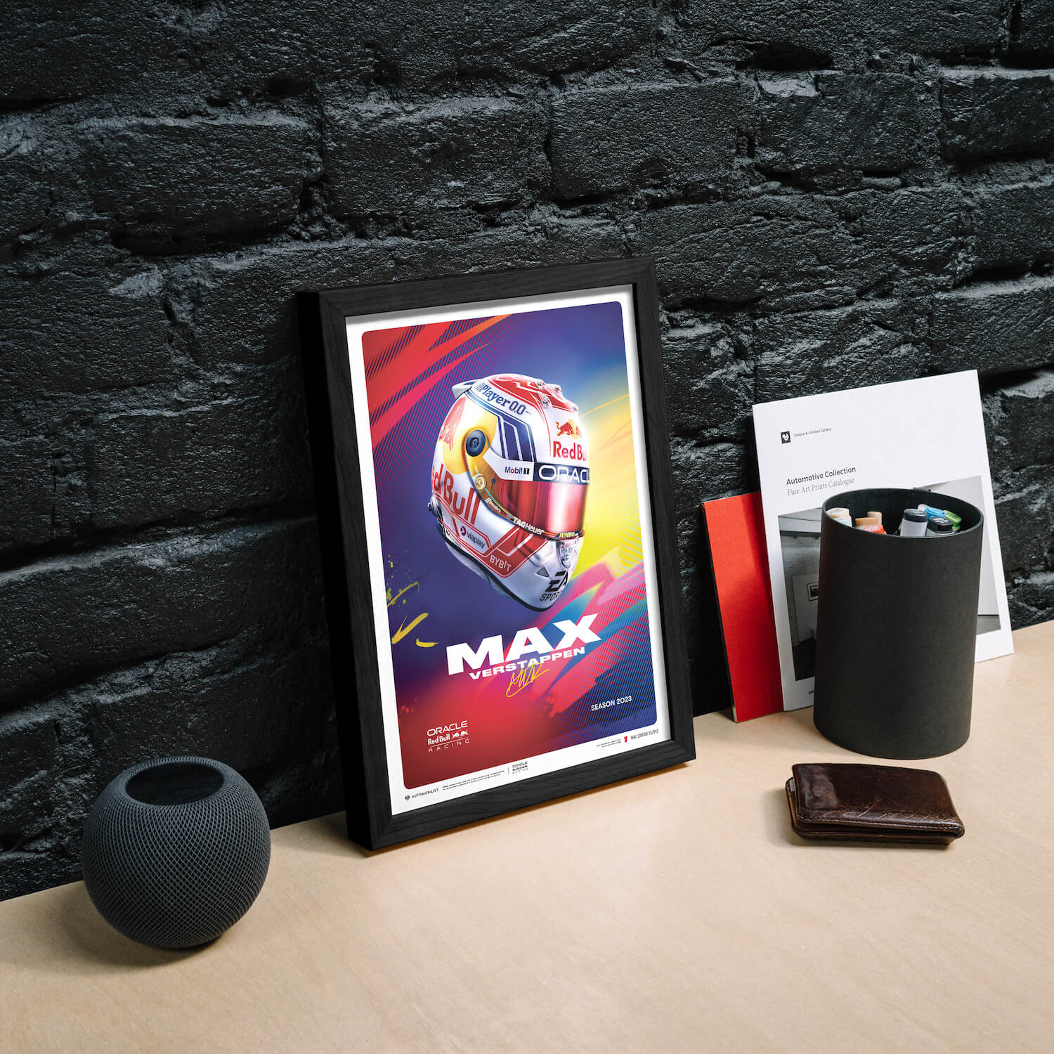 Max Verstappen | 2023 Helmet | Oracle Red Bull Racing Poster