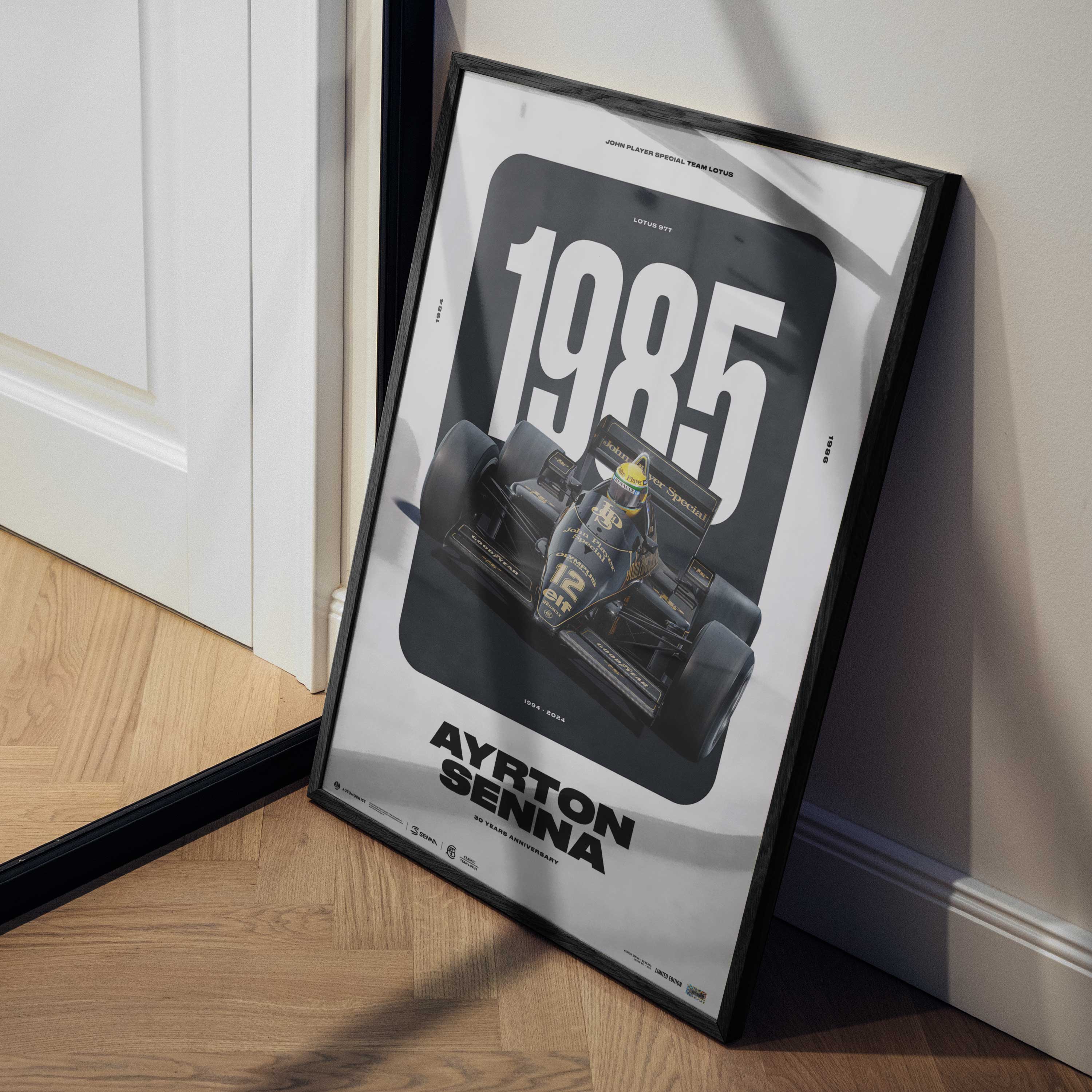 Ayrton Senna Classic Team Lotus 97T | 40 YEARS OF LEGACY | Limited Edition Poster
