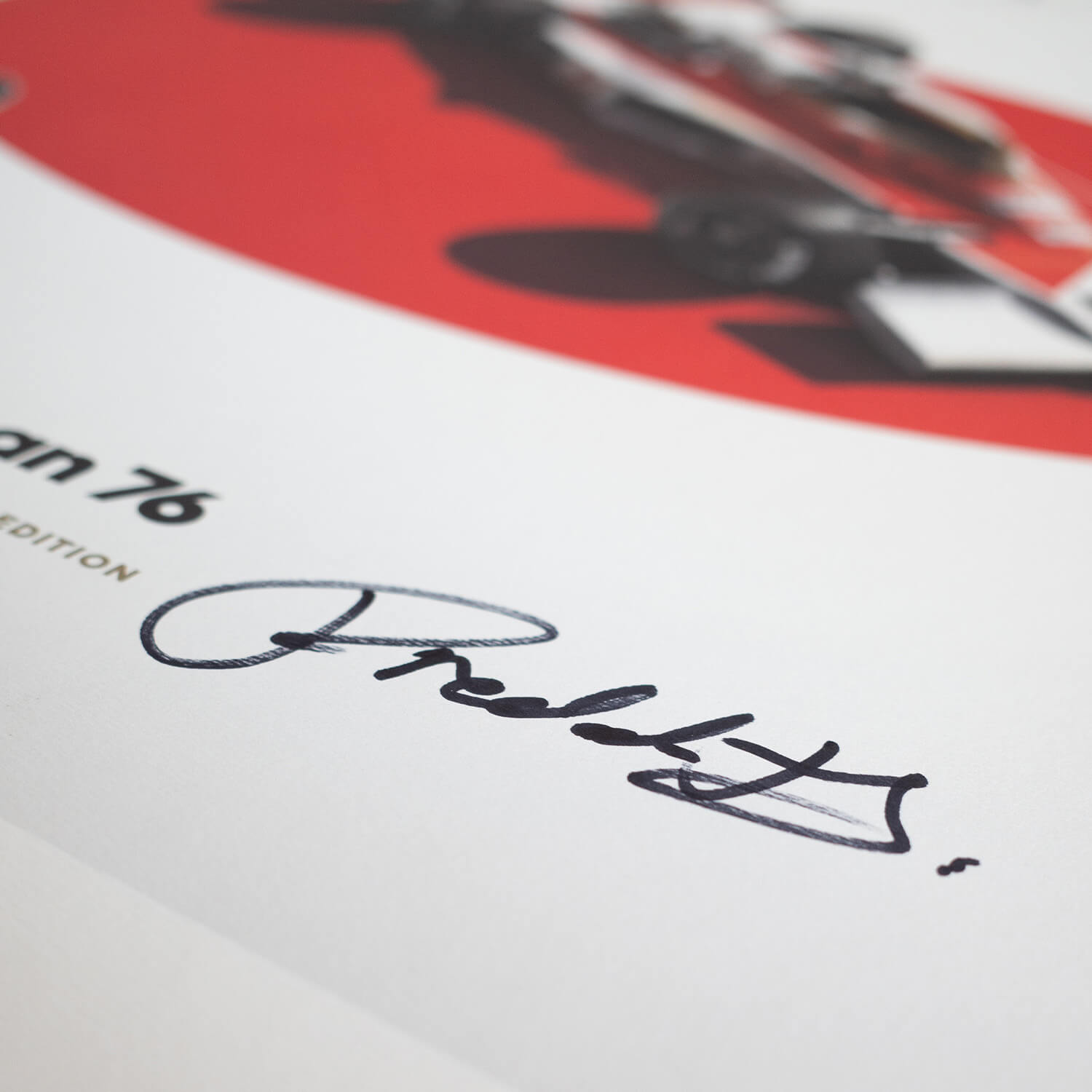 Signed by Freddie Hunt | 1976 James Hunt McLaren M23 Japanese GP | Japan Poster