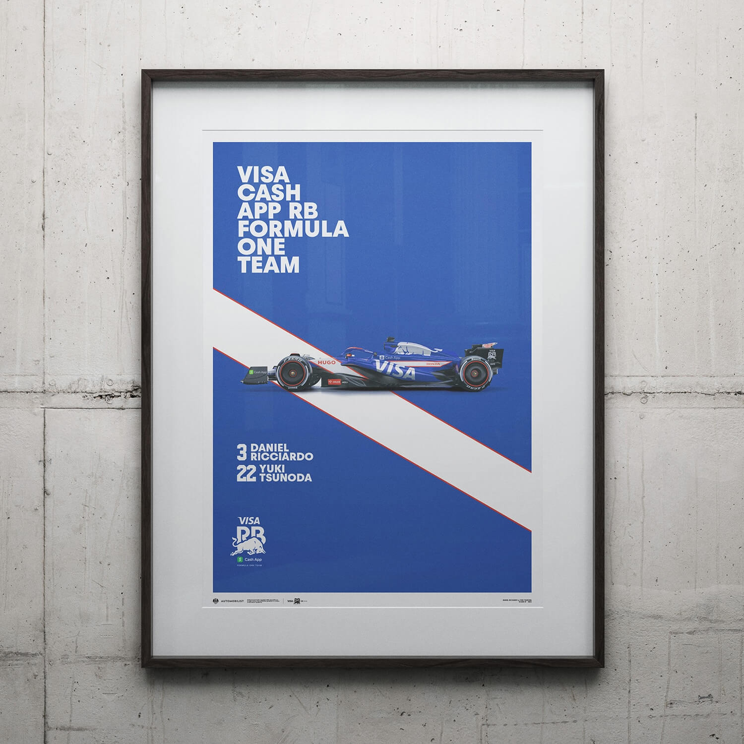 Visa Cash App RB Formula One Team VCARB 01 | 2024 | Red Bull Poster