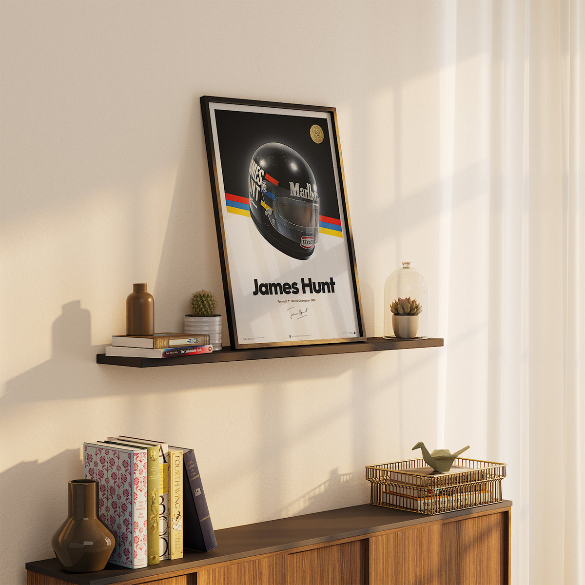 James Hunt | 1976 Helmet | Hunt Poster (50th Anniversary)