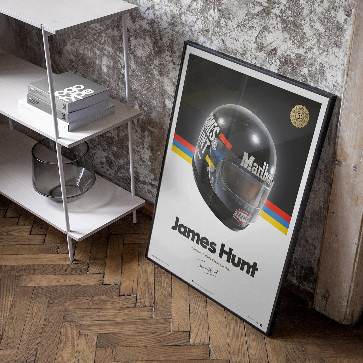 James Hunt | 1976 Helmet | Hunt Poster (50th Anniversary)