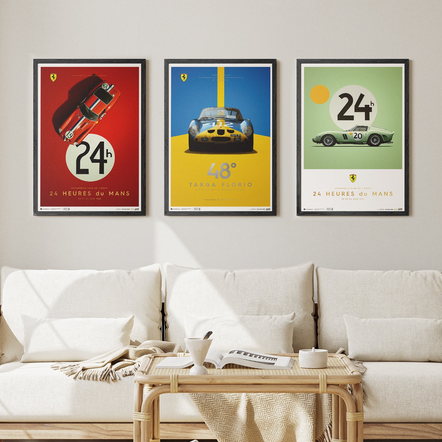 Ferrari 250 GTO | 1964 Targa Florio Blue | Collector's Edition Ferrari Poster