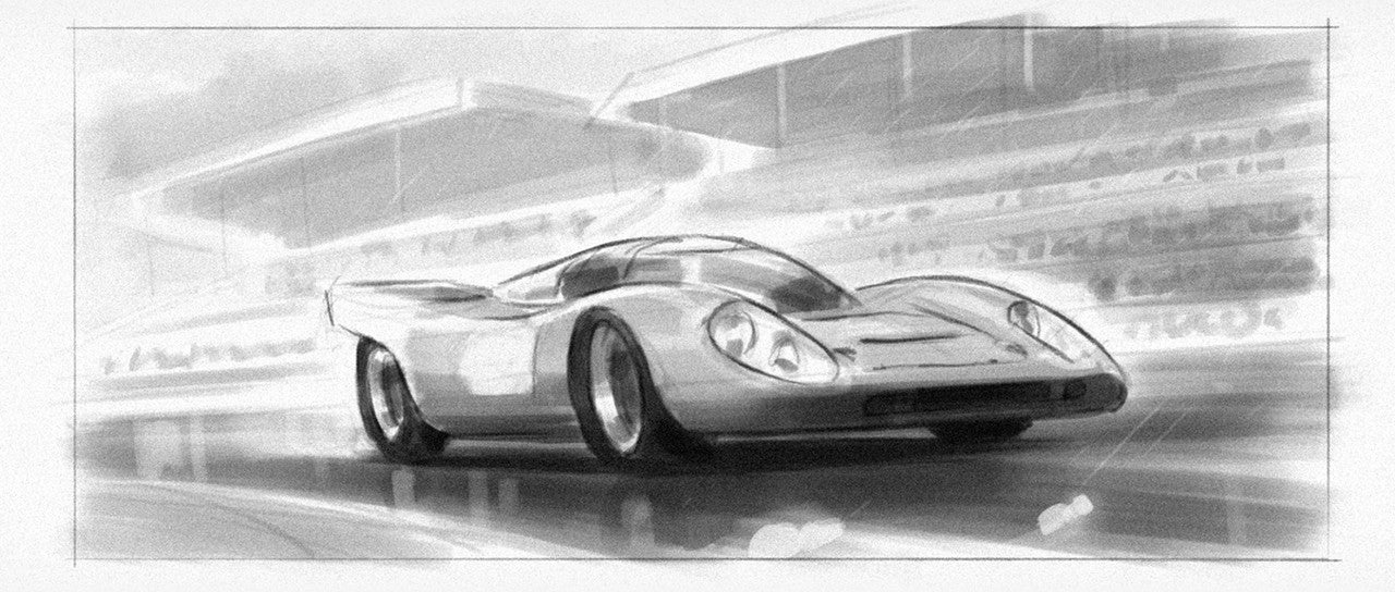 Hans Herrmann - German Engineering, Hollywood Ending - Le Mans 1970 | Signed Small Artwork