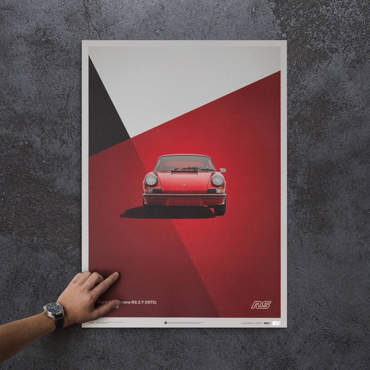 Porsche 911 RS - Red - Limited Poster