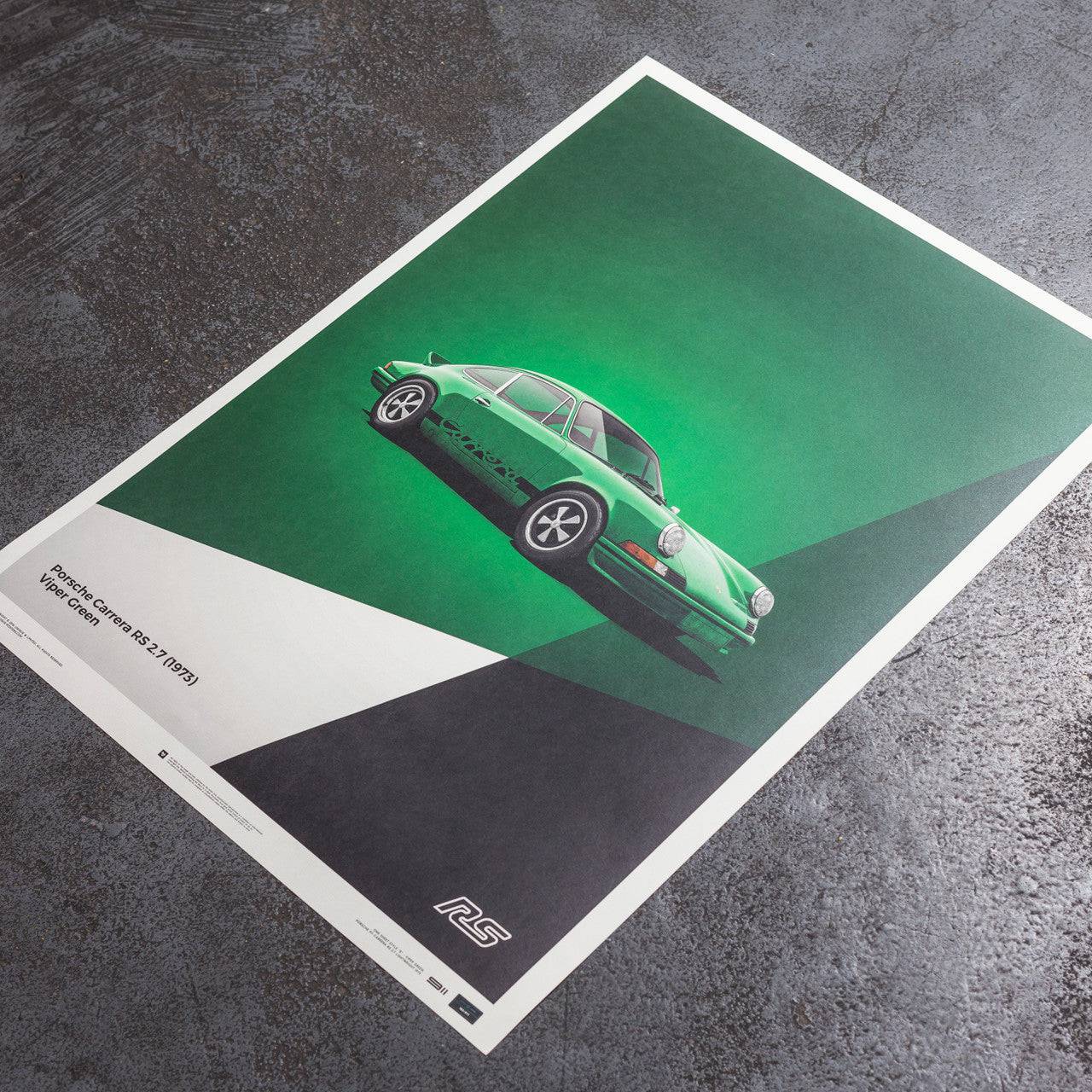 Porsche 911 RS - Green - Limited Poster