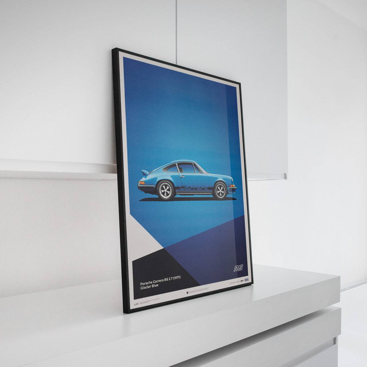 Porsche 911 RS - Blue - Limited Poster