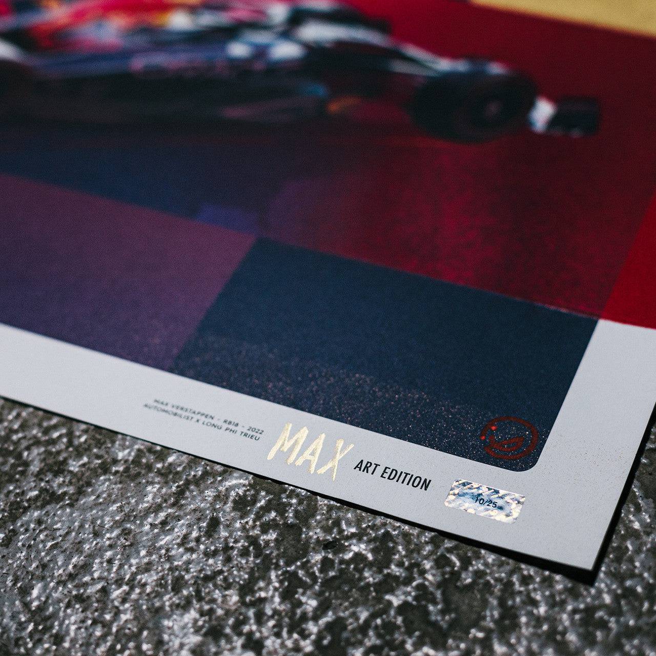 Oracle Red Bull Racing - Max Verstappen - Art to the Max - 2022 | Art Edition | #10/25