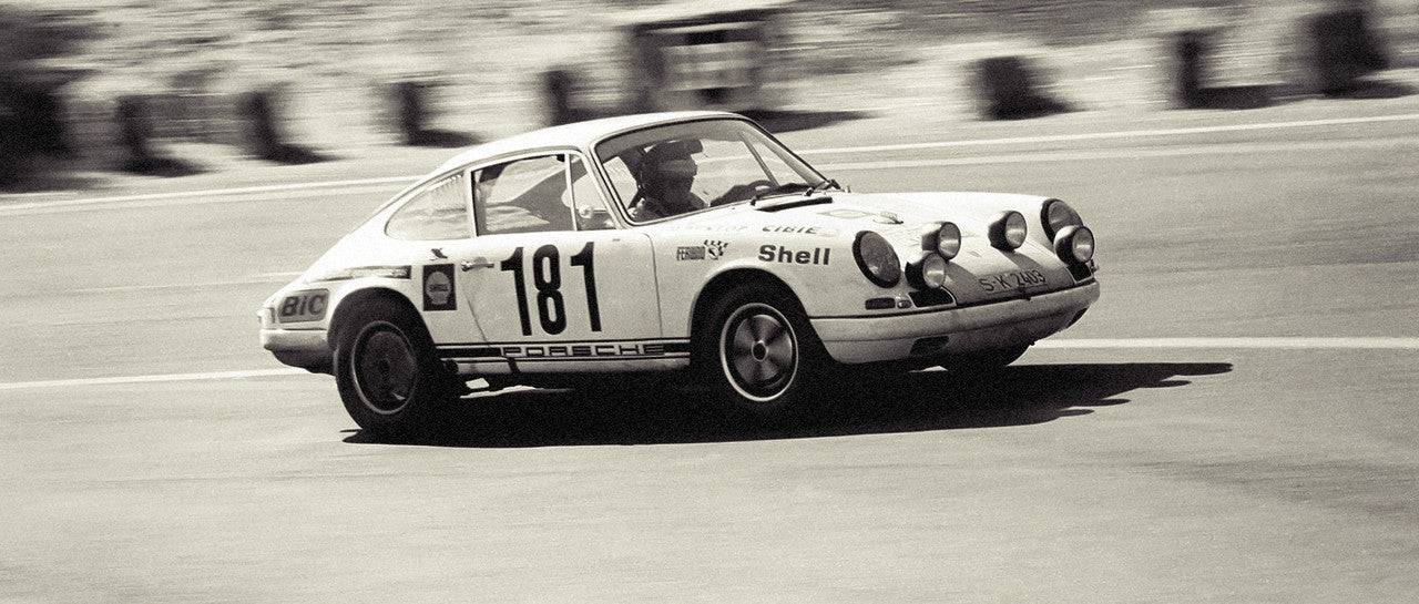 Porsche 911R - White - Tour de France - 1969 - Colors of Speed Poster