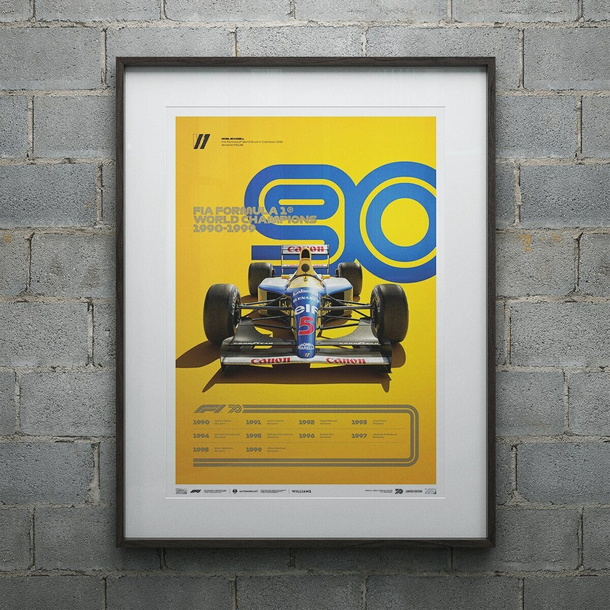 FORMULA 1® DECADES - 90s Williams | Limited Edition