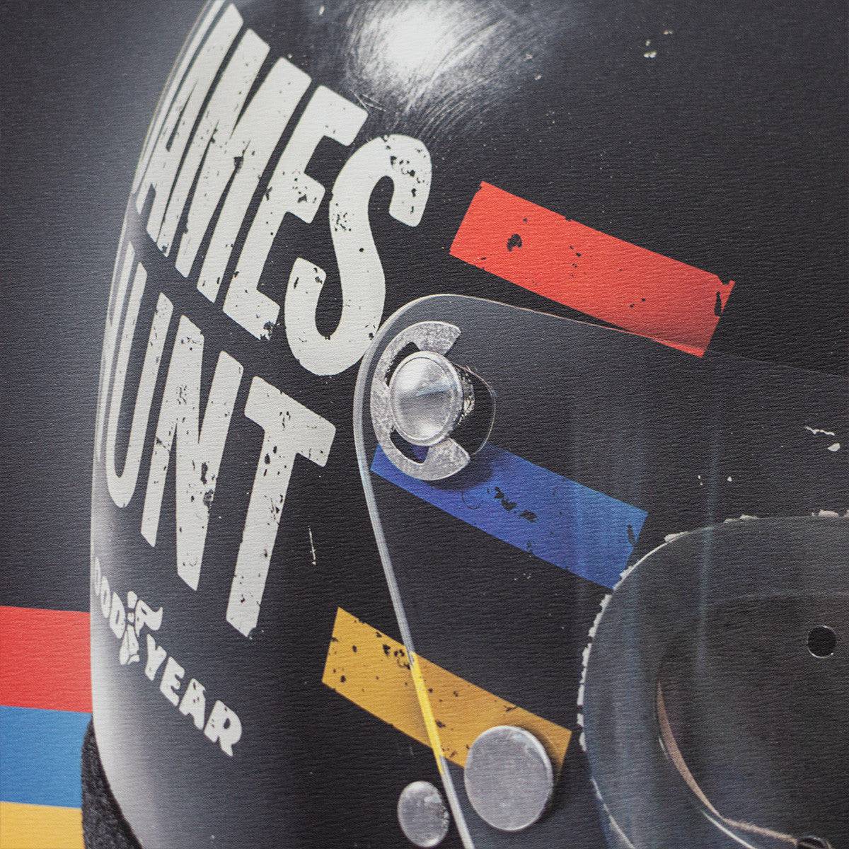 James Hunt - Helmet - 1976 - Poster