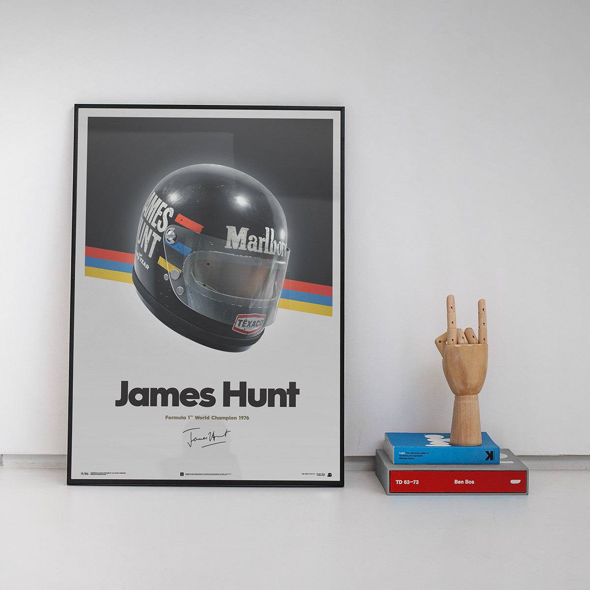 James Hunt - Helmet - 1976 - Poster