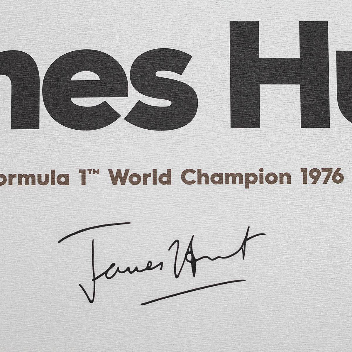 James Hunt - Helmet - 1976 - Poster