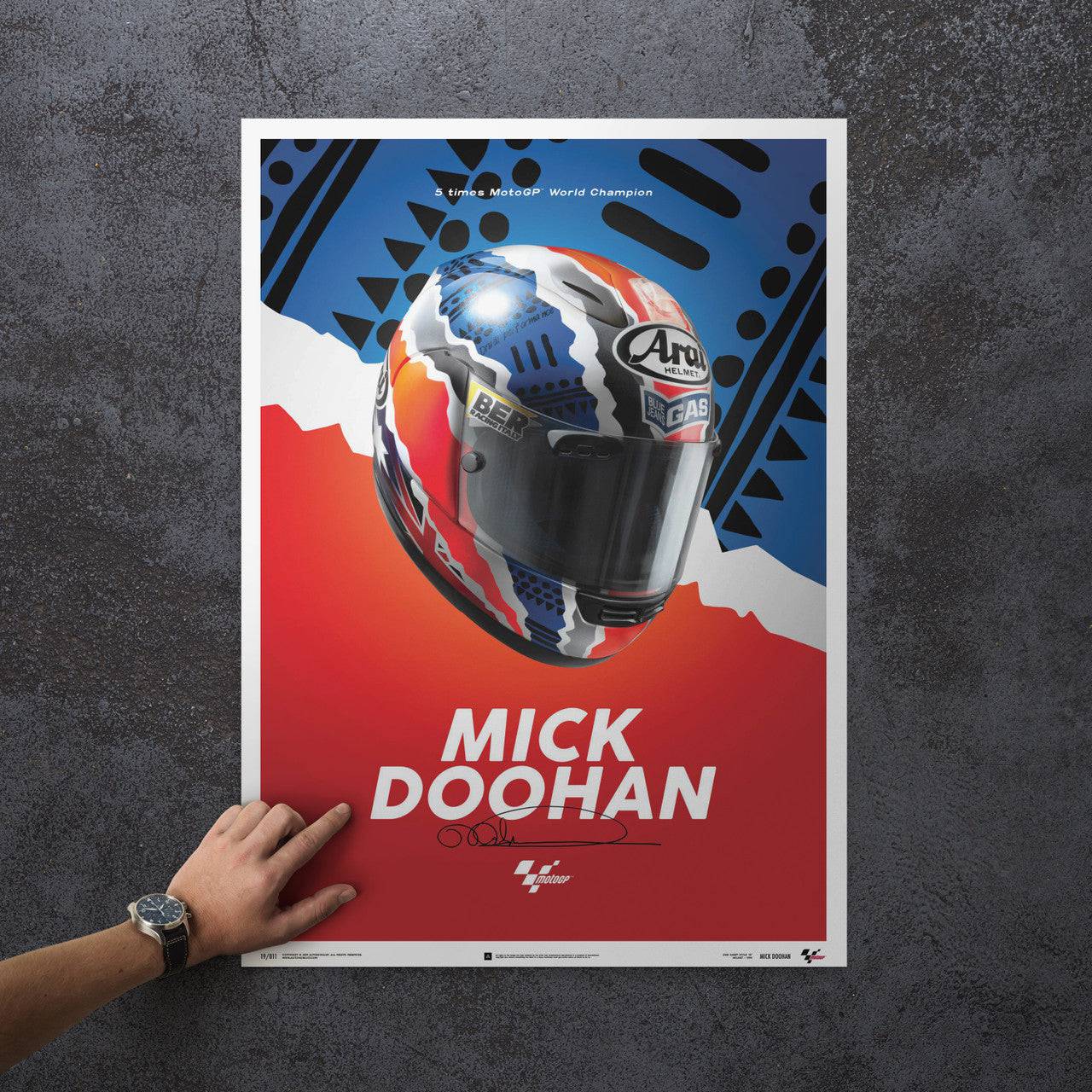 Mick Doohan - Helmet - 1999 - Poster