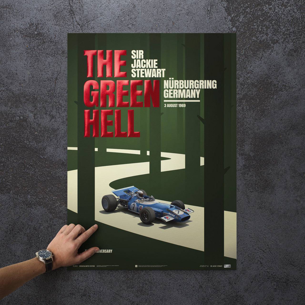 Matra MS80 - Sir Jackie Stewart - The Green Hell - Nürburgring GP - 1969 | Collector's Edition Poster