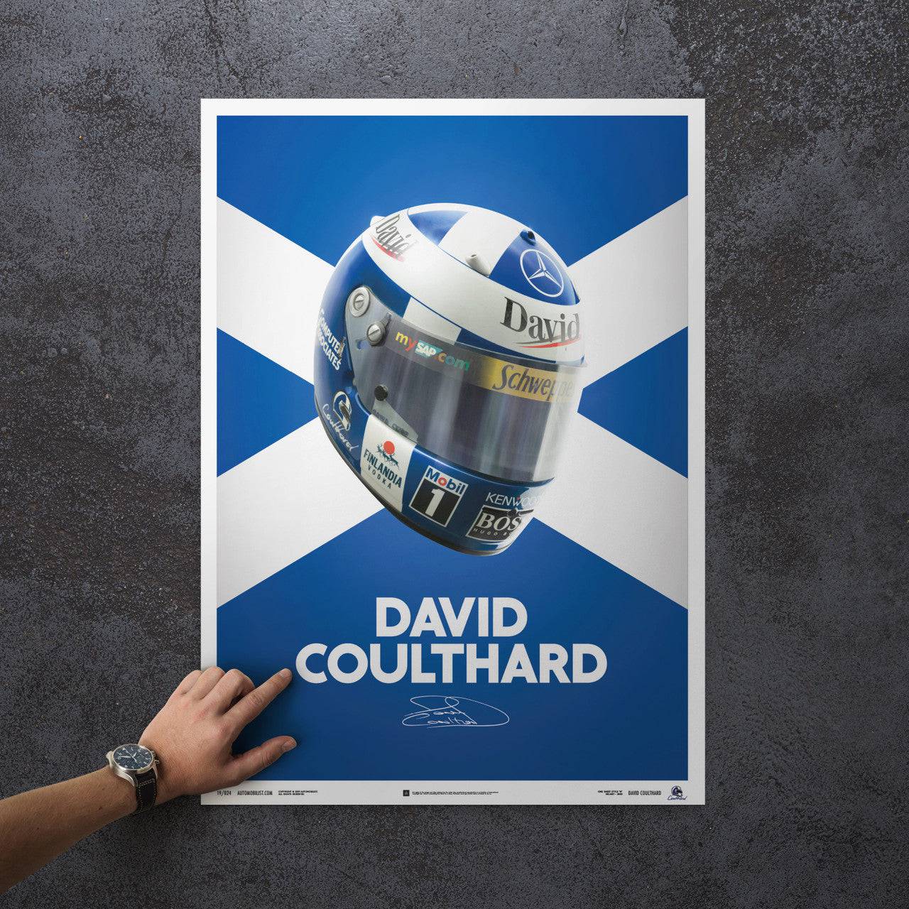 David Coulthard - Helmet - 2000 - Poster