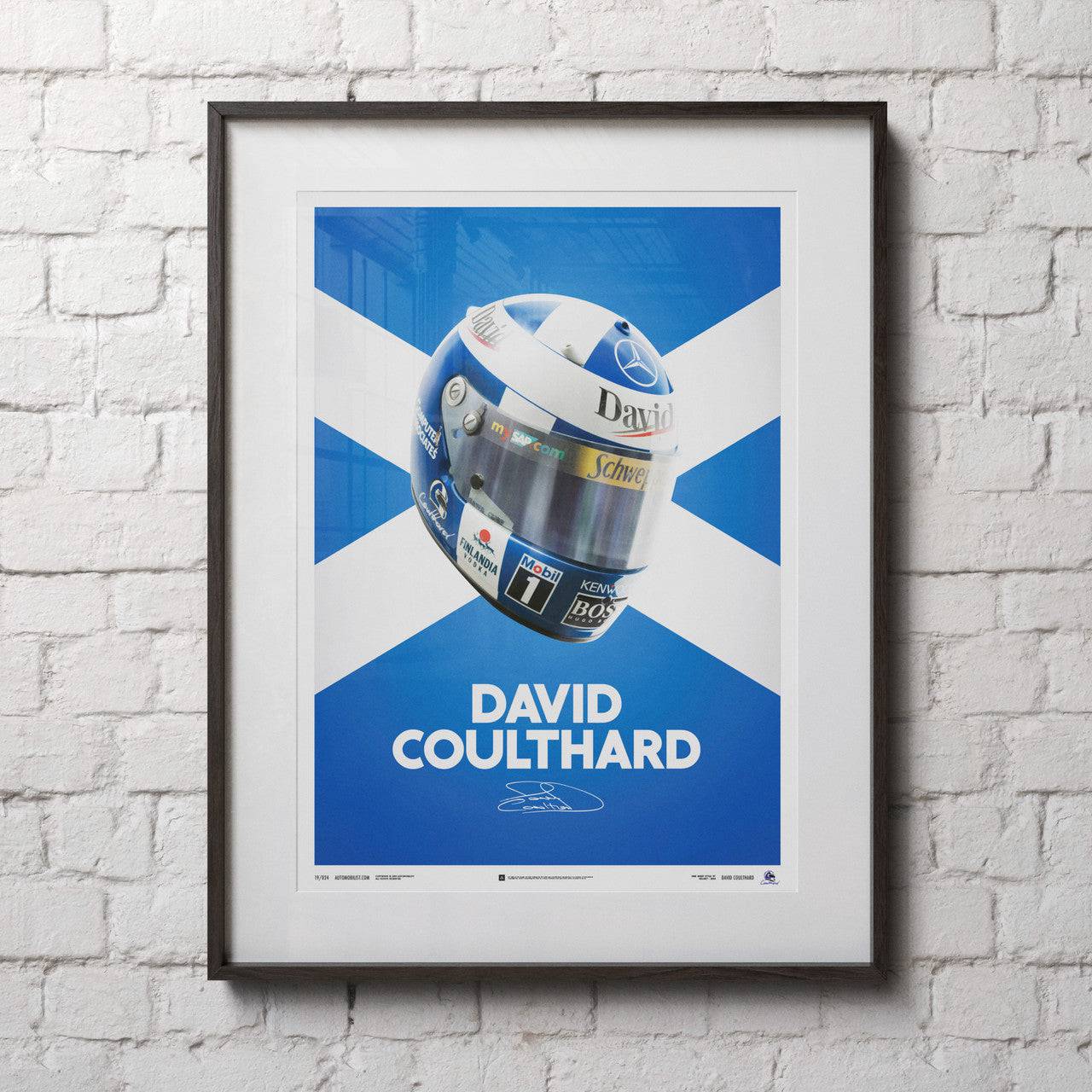 David Coulthard - Helmet - 2000 - Poster