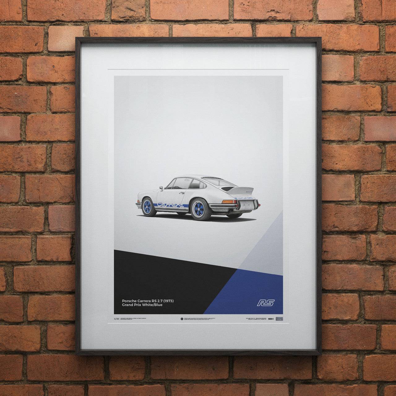 Porsche 911 RS - White - Limited Poster