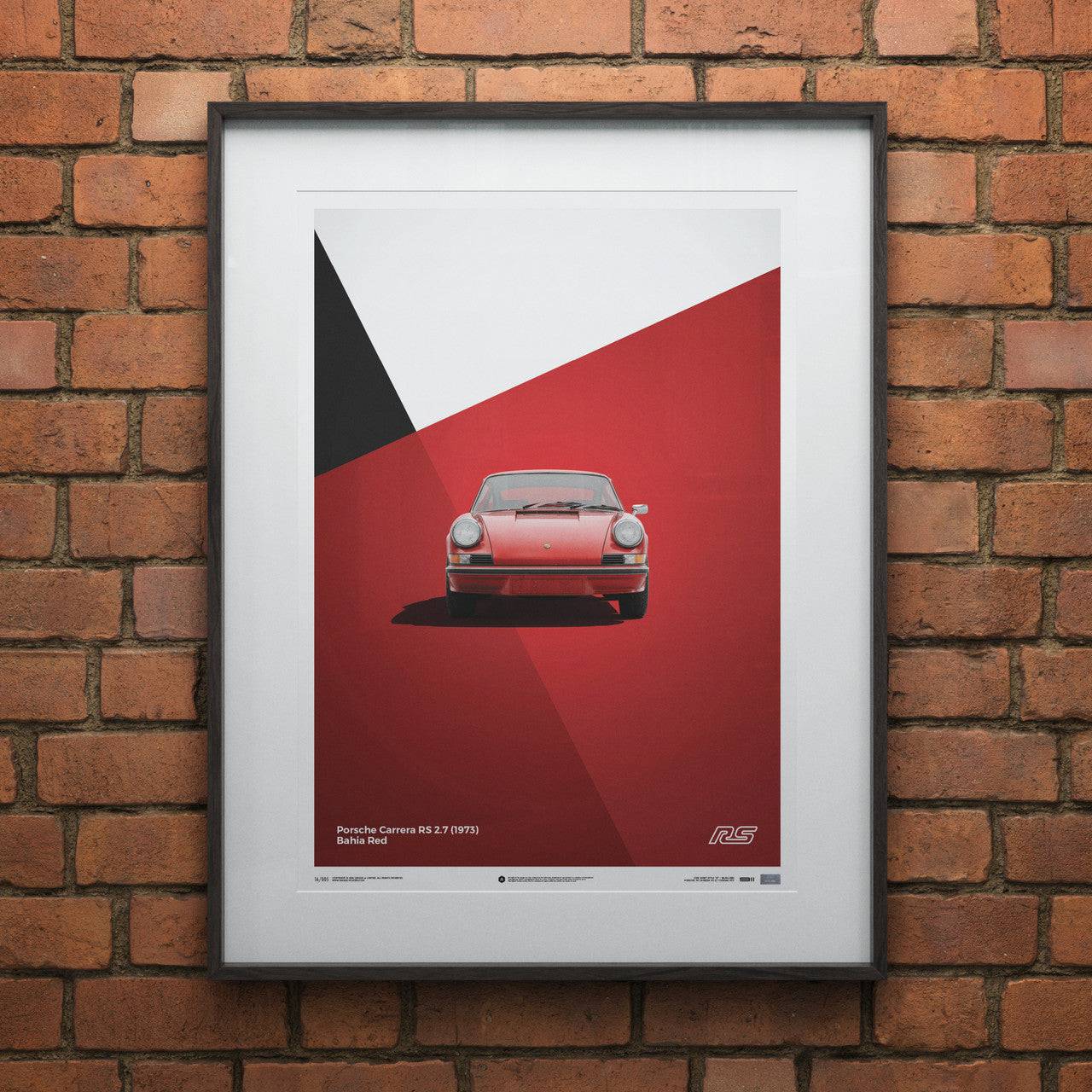 Porsche 911 RS - Red - Limited Poster
